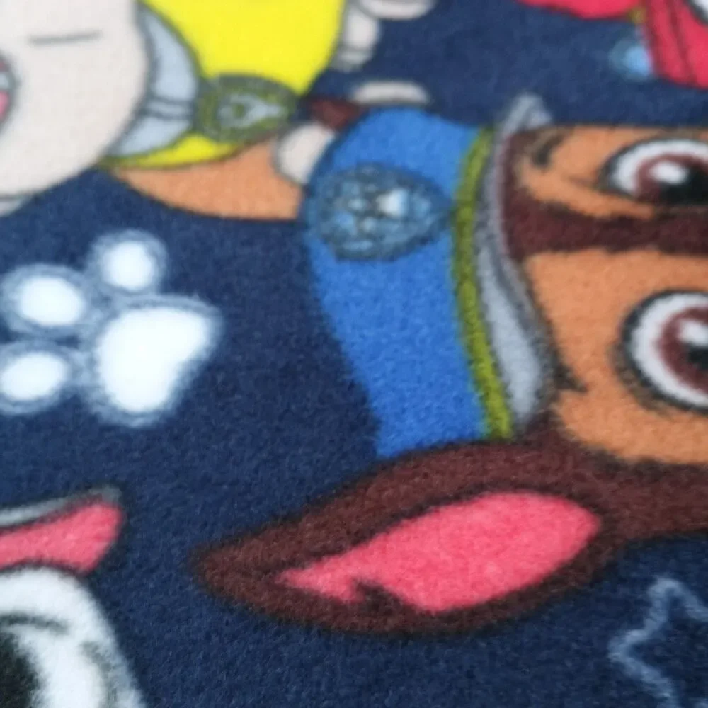 Paw Patrol Fleece Fabric 2018 Licensed Marshall Chase Rubble Navy 1 Yard x 60